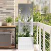vidaXL &Eacute;cran de confidentialit&eacute; de jardin Argent&eacute; 50 x 140 cm