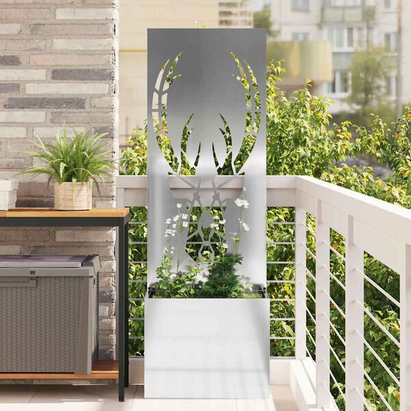 vidaXL &Eacute;cran de confidentialit&eacute; de jardin Argent&eacute; 50 x 140 cm