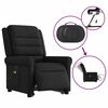 vidaXL Fauteuil inclinable de massage &eacute;lectrique Noir Tissu