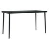 vidaXL Ensemble &agrave; manger jardin coussins 5pcs marron poly rotin verre