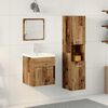 vidaXL Ensemble de mobilier de salle de bain 4 pcs Bois ancien