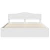 vidaXL Cadre de lit Blanc 180 x 200 cm Bois de pin massif