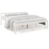 vidaXL Lit pour personne &acirc;g&eacute;e sans matelas blanc 180x200 cm