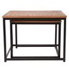 LABEL51 Ensemble de 2 tables basses Couple bois/noir