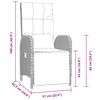 vidaXL Ensemble de salle &agrave; manger pour jardin 5 pcs Gris polyrotin