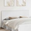 vidaXL T&ecirc;te de lit avec t&ecirc;te de lit Blanc 200 cm Bois d'ing&eacute;nierie