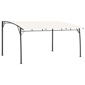 vidaXL Auvent pare-soleil de jardin 4x3x2,55 m Cr&egrave;me