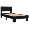 vidaXL Cadre de lit sans matelas noir 100x200 cm