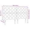 vidaXL T&ecirc;te de lit LED Noir 180 cm Cuir synth&eacute;tique