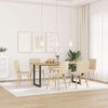 vidaXL Chaises &agrave; manger lot de 6 cr&egrave;me tissu