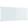 vidaXL Cr&eacute;dence de cuisine Blanc 120 x 50 cm verre tremp&eacute;