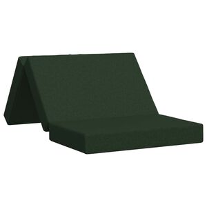 vidaXL Canap&eacute;-lit pliable 80 x 67 x 45 cm Vert fonc&eacute;