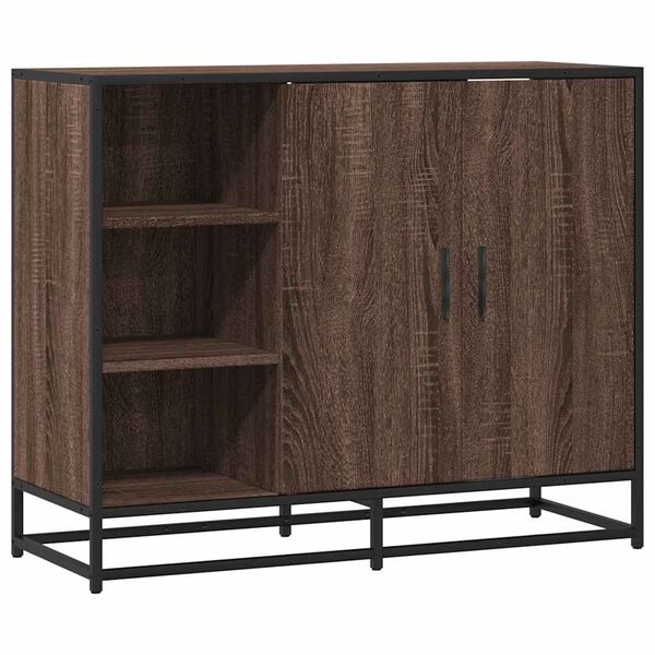 vidaXL Buffet ch&ecirc;ne marron 92x35x76 cm Bois d'ing&eacute;nierie