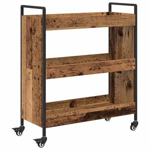 vidaXL Chariot de cuisine Bois ancien 70 x 30 x 82 cm