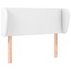 vidaXL T&ecirc;te de lit avec oreilles Blanc 103x23x78/88 cm Similicuir