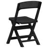 vidaXL Chaises de jardin pliables lot de 4 PP Anthracite