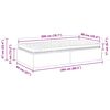 vidaXL Cadre de lit d'angle avec matelas Autre 2 pcs Gris Velours