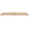 vidaXL Cadre de lit sans matelas ch&ecirc;ne sonoma 200x200 cm