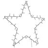 vidaXL Lumi&egrave;res de No&euml;l silhouette d'&eacute;toile 80 LED blanc chaud