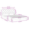 vidaXL Cadre de lit avec LED sans matelas gris clair 120x200cm velours
