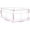vidaXL Sommier &agrave; lattes de lit avec matelas Gris clair 140x190cm Tissu