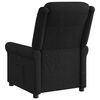 vidaXL Fauteuil de massage inclinable Noir Tissu