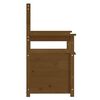 vidaXL Banc Marron miel 112,5x51,5x96,5 cm Bois de pin massif