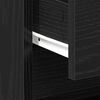 vidaXL Cabinet de chevet 2 pcs Ch&ecirc;ne noir 45 x 34 x 44,5 cm