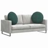 vidaXL Coussins de si&egrave;ge 2 pcs Vert fonc&eacute; &Oslash; 80 x 29 cm Velours