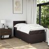vidaXL Sommier &agrave; lattes de lit avec matelas Marron fonc&eacute; 90x190 cm