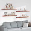 vidaXL &Eacute;tag&egrave;re Murale 4 pcs Rouge 120 x 23,5 x 4 cm Bois d'ing&eacute;nierie