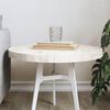 vidaXL Dessus de table rond blanc &Oslash;50x3 cm bois de pin massif
