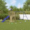vidaXL Aire de jeux d'ext&eacute;rieur bois de pin impr&eacute;gn&eacute;