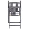 vidaXL Chaises pliables d'ext&eacute;rieur lot de 4 et coussins Bois d'acacia