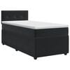 vidaXL Lit boxspring avec matelas Noir 90 x 200 cm Velours