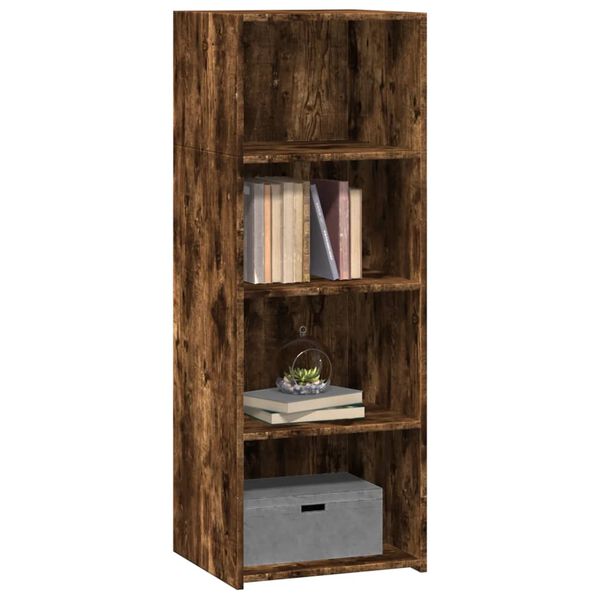 vidaXL Buffet haut ch&ecirc;ne fum&eacute; 45x41x124 cm bois d'ing&eacute;nierie