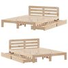 vidaXL Cadre de lit sans matelas 120x200 cm bois de pin massif