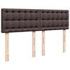 vidaXL Sommier &agrave; lattes de lit avec matelas Marron fonc&eacute; 140x190 cm