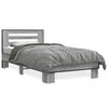 vidaXL Cadre de lit sans matelas sonoma gris 100x200 cm