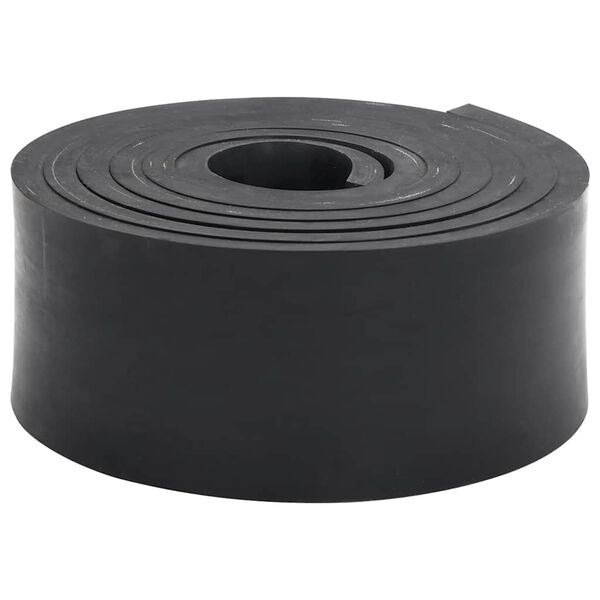 vidaXL Bordure en caoutchouc de chasse-neige noir 250x8x1 cm
