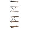 vidaXL &Eacute;tag&egrave;re Ch&ecirc;ne fum&eacute; 40 x 30 x 85 cm Bois d'ing&eacute;nierie