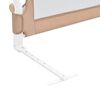 vidaXL Barrière de lit enfant Taupe 150x42 cm Polyester