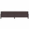 vidaXL Lit &agrave; ressorts Marron fonc&eacute; 140 x 200 cm tissu