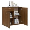 vidaXL Buffet Chêne marron 80x36x75 cm Bois d'ingénierie