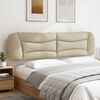 vidaXL Coussin de t&ecirc;te de lit Hvar cr&egrave;me 200 cm tissu