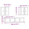 vidaXL Ensemble de meubles TV 6 pcs Blanc Bois d'ing&eacute;nierie