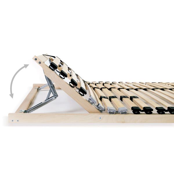 vidaXL Sommiers à lattes sans matelas 2 pcs avec 28 lattes 80x200 cm