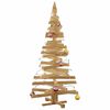 vidaXL Arbres de No&euml;l avec support Marron 150 cm Bois massif en pin