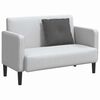 vidaXL Coussin de Dos Gris fonc&eacute; 60 x 50 cm Tissu en velours c&ocirc;tel&eacute;