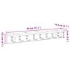 vidaXL Porte-manteau mural Gris Sonoma 80 x 10,5 x 10,5 cm